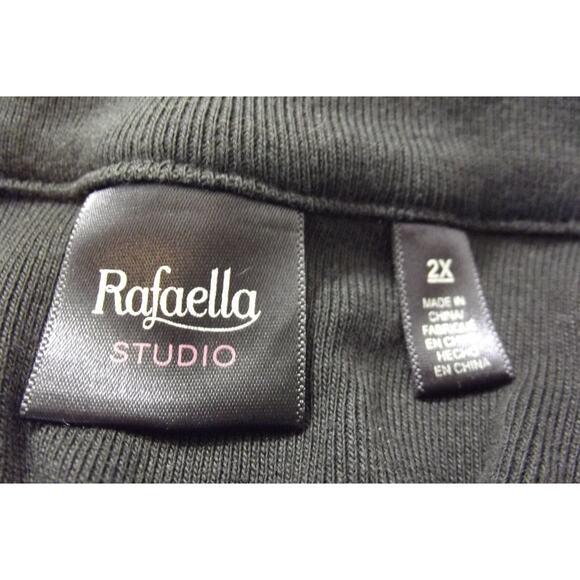 RAFAELLA STUDIO Womens Knit Pullover TOP - Size 2X - Black - Picture 10 of 10